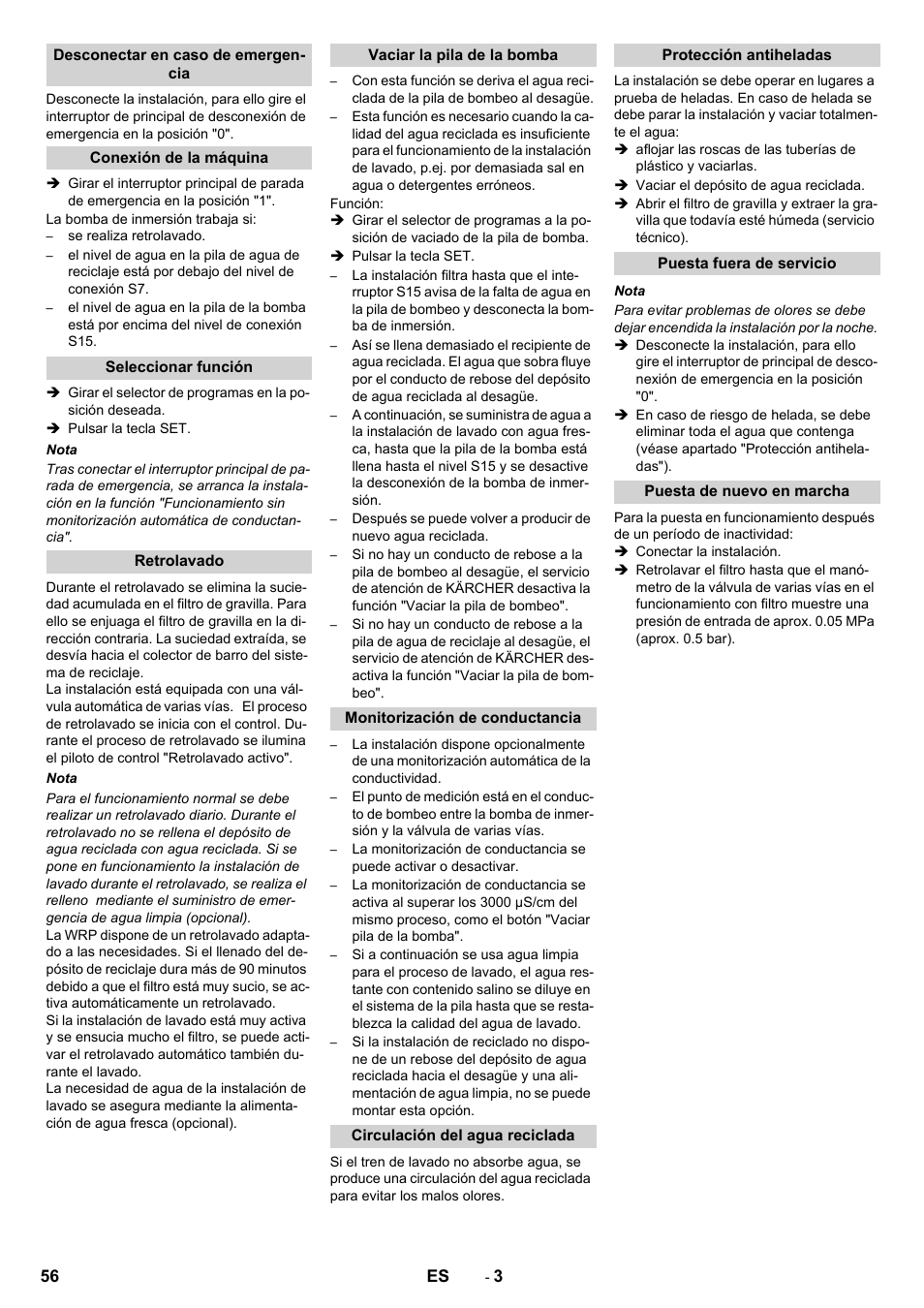 Karcher Système de recyclage des eaux usées WRP 16000 User Manual | Page 56 / 280