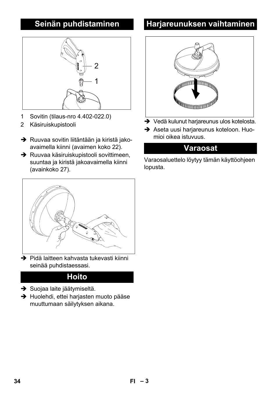 Karcher Nettoyeur haute pression HD 5-15 C+ avec FR Classic User Manual | Page 34 / 84