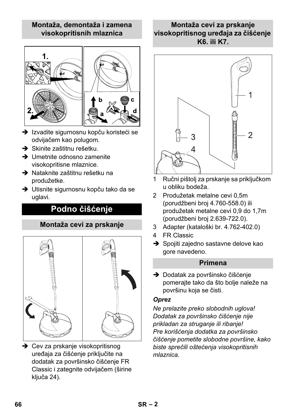 Podno čišćenje | Karcher Nettoyeur haute pression HD 5-15 C+ avec FR Classic User Manual | Page 66 / 84