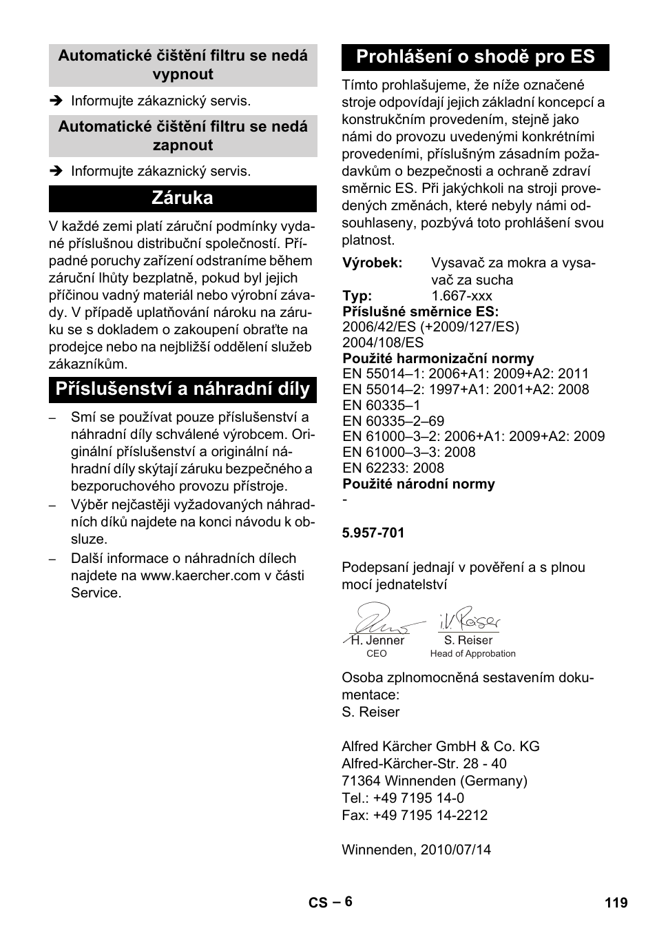 Karcher Aspirateur eau et poussières NT 55-2 Tact Me I User Manual | Page 119 / 204