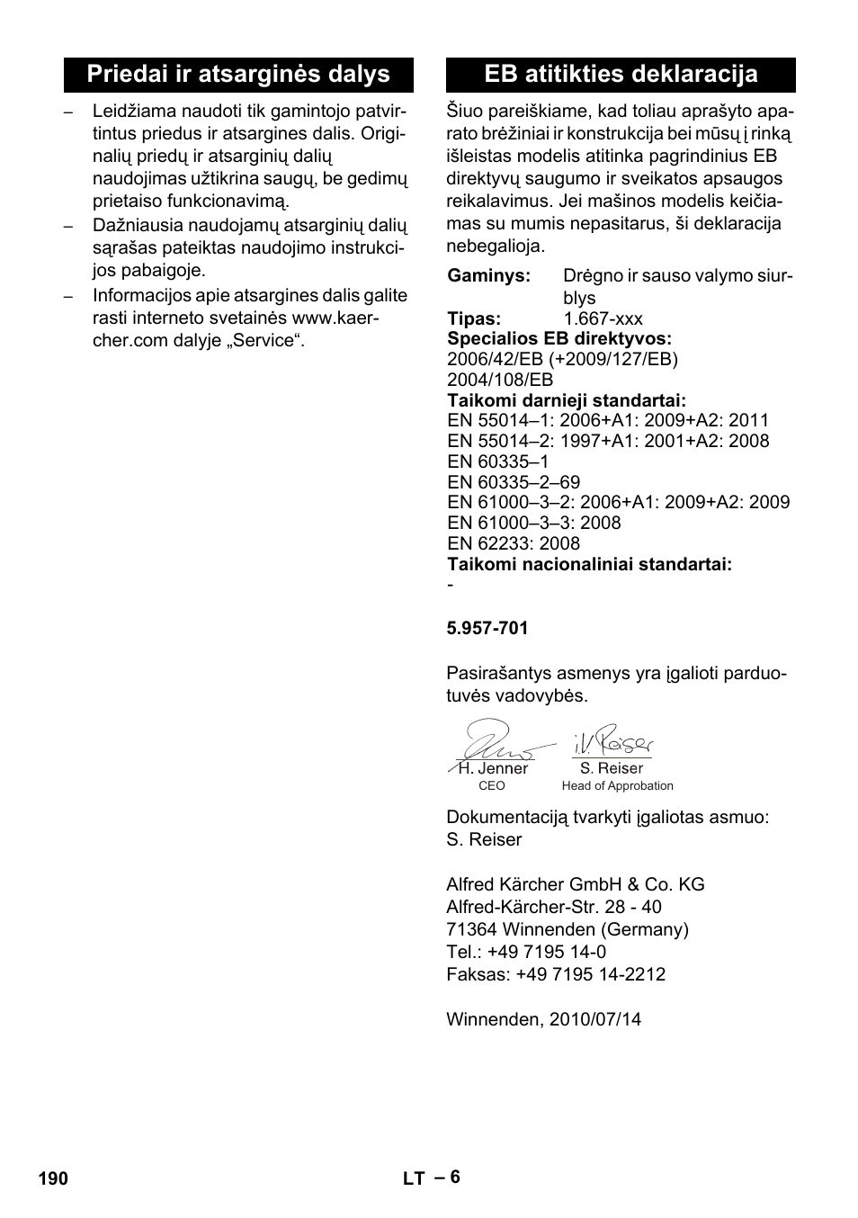 Karcher Aspirateur eau et poussières NT 55-2 Tact Me I User Manual | Page 190 / 204