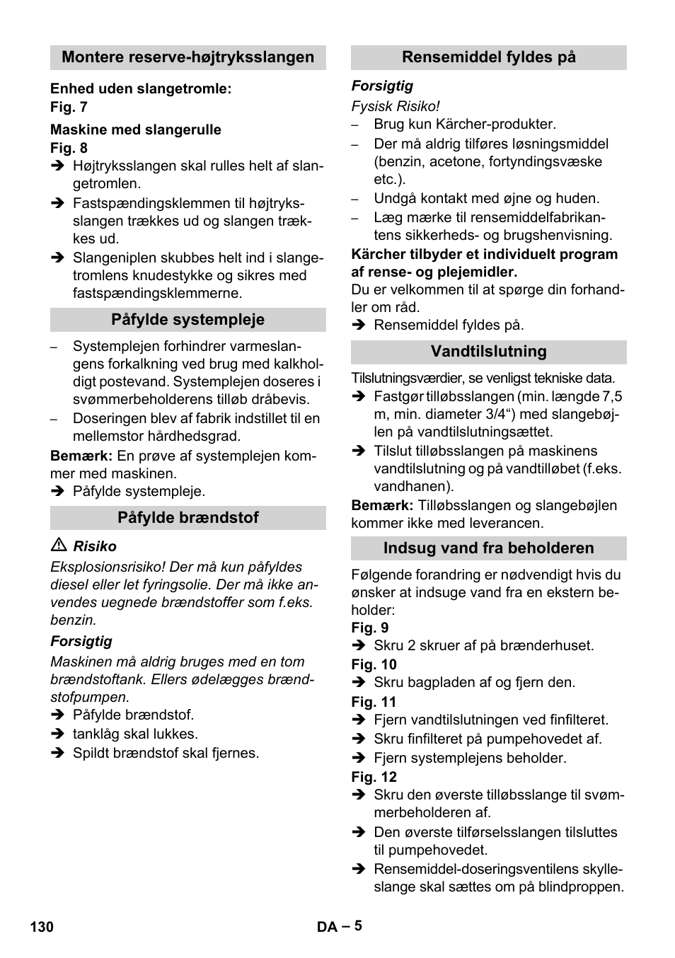 Karcher Nettoyeur haute pression HDS 8-18-4 C Classic User Manual | Page 130 / 460