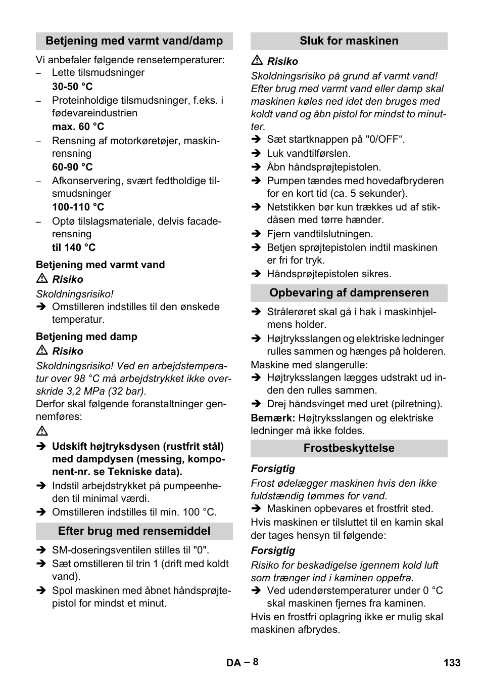 Karcher Nettoyeur haute pression HDS 8-18-4 C Classic User Manual | Page 133 / 460