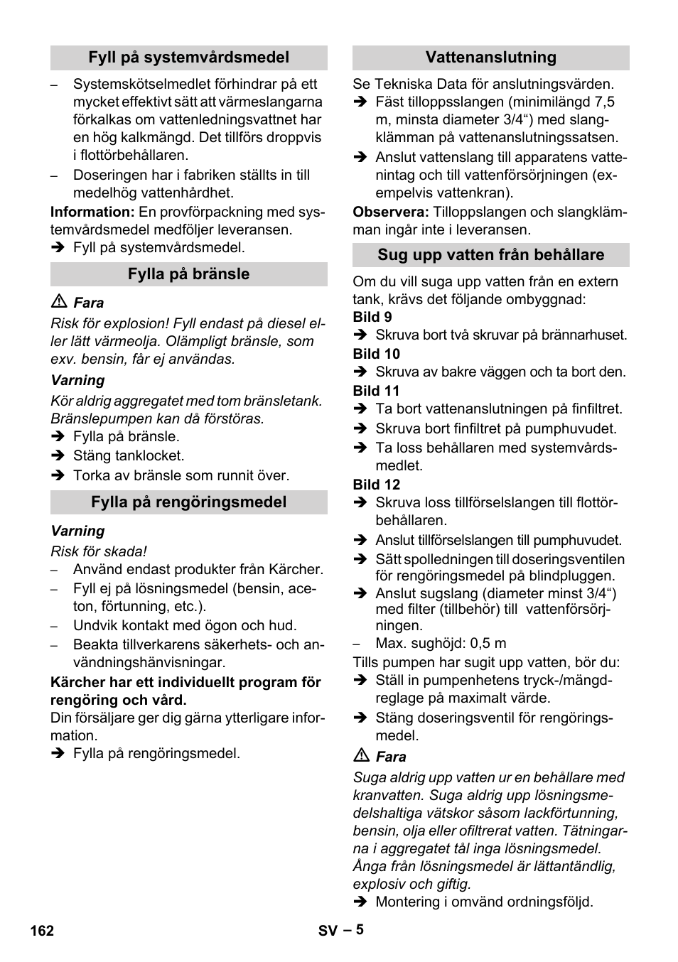 Karcher Nettoyeur haute pression HDS 8-18-4 C Classic User Manual | Page 162 / 460