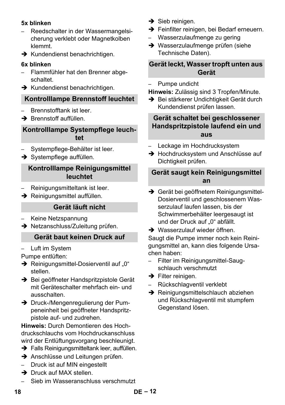 Karcher Nettoyeur haute pression HDS 8-18-4 C Classic User Manual | Page 18 / 460