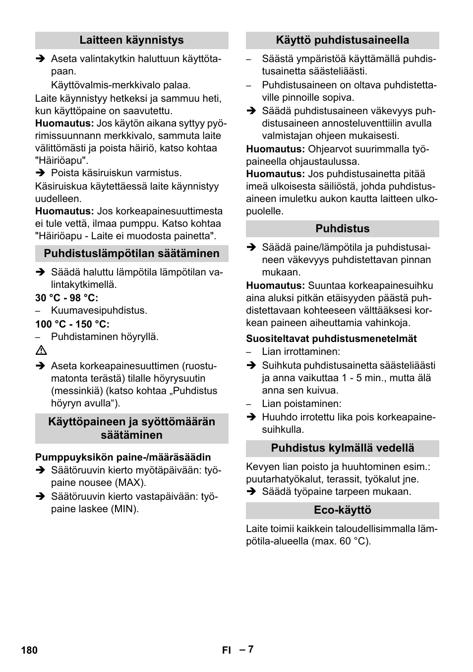 Karcher Nettoyeur haute pression HDS 8-18-4 C Classic User Manual | Page 180 / 460