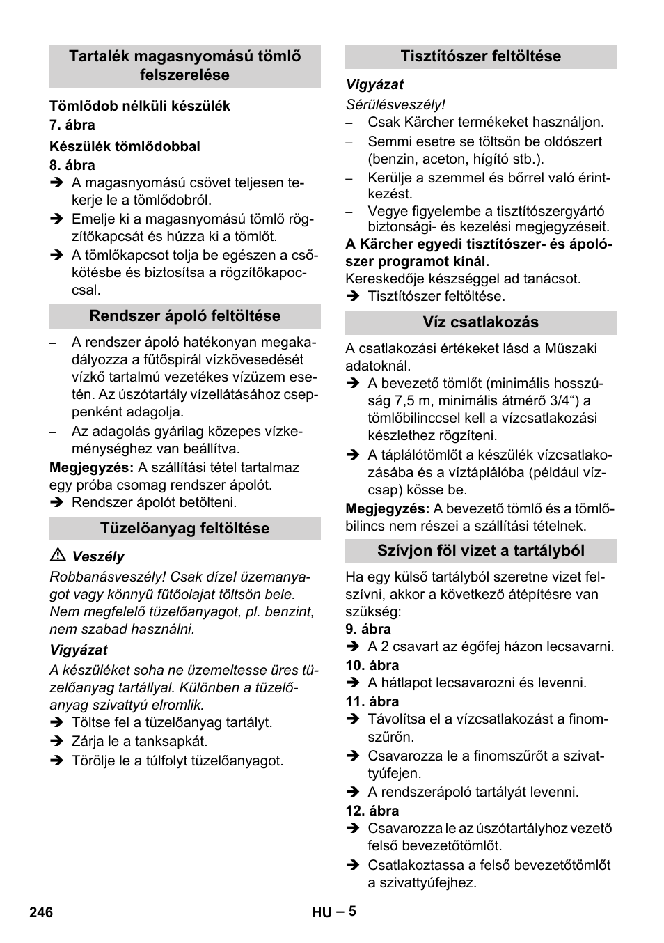 Karcher Nettoyeur haute pression HDS 8-18-4 C Classic User Manual | Page 246 / 460