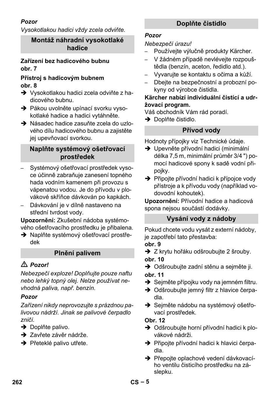 Karcher Nettoyeur haute pression HDS 8-18-4 C Classic User Manual | Page 262 / 460