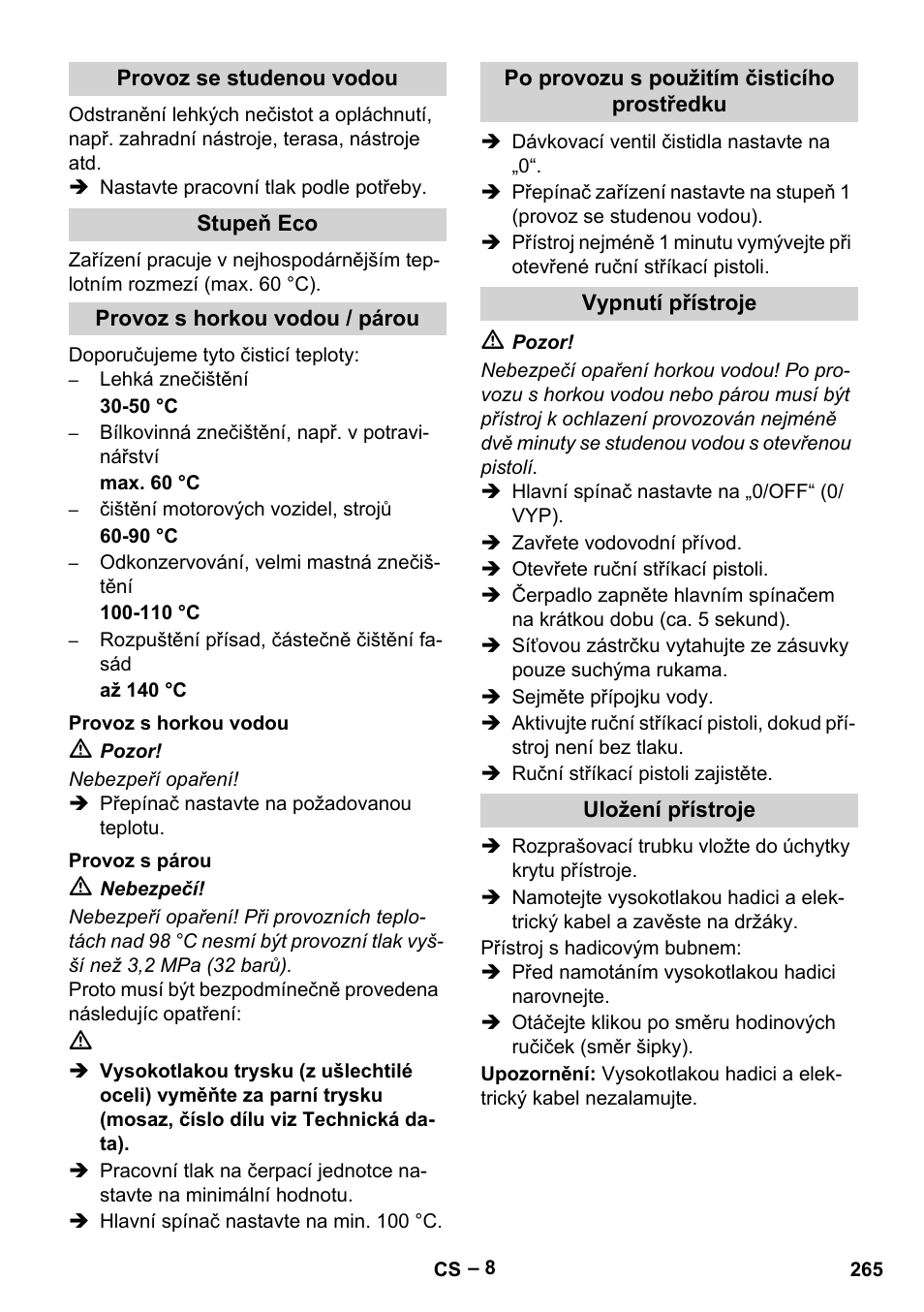 Karcher Nettoyeur haute pression HDS 8-18-4 C Classic User Manual | Page 265 / 460