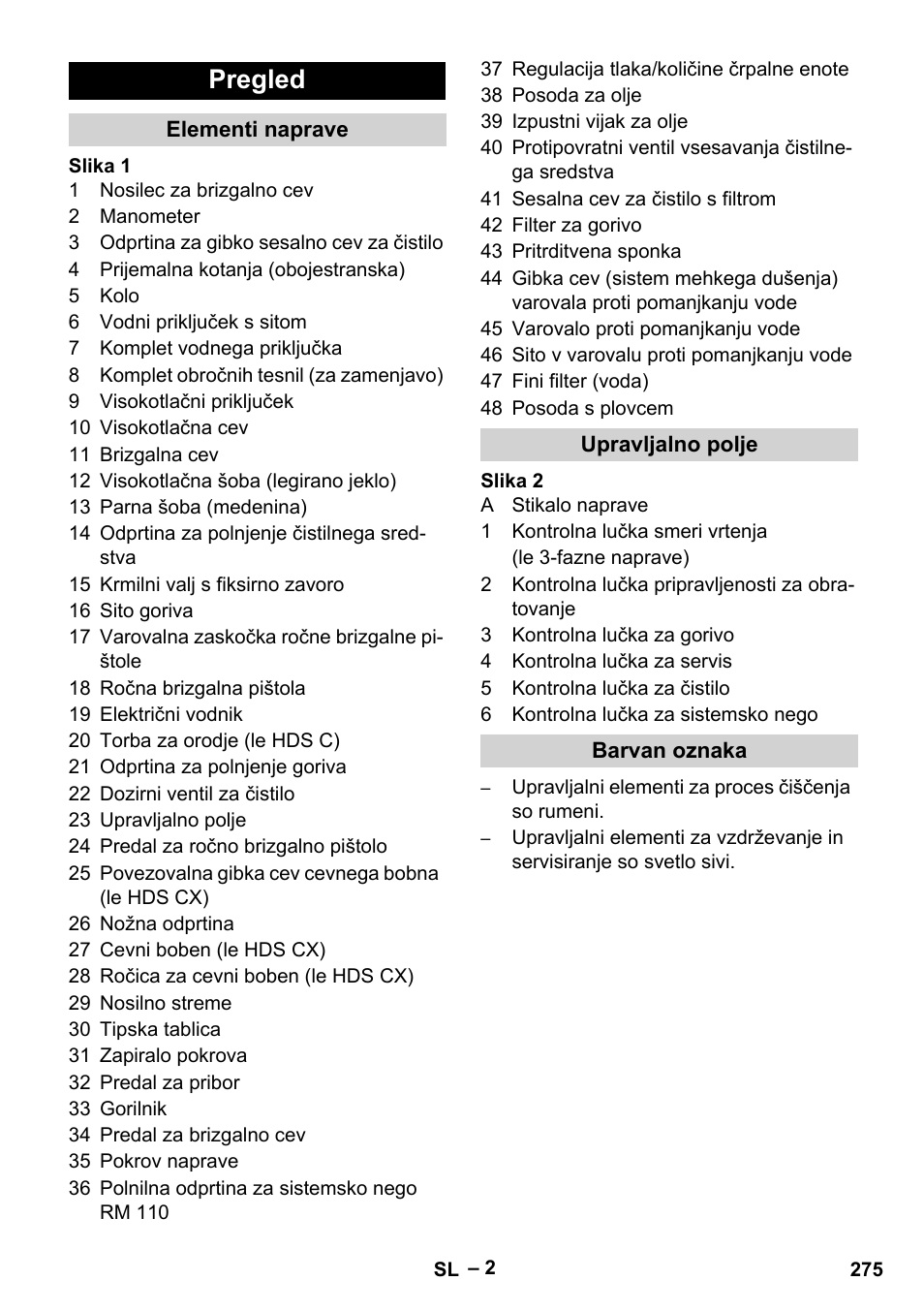 Pregled | Karcher Nettoyeur haute pression HDS 8-18-4 C Classic User Manual | Page 275 / 460