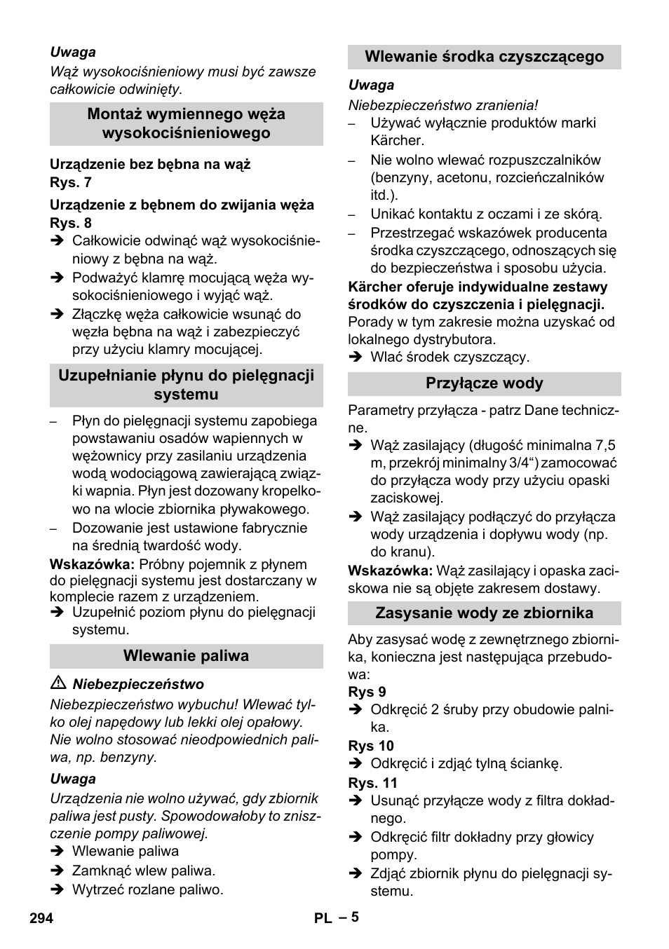 Karcher Nettoyeur haute pression HDS 8-18-4 C Classic User Manual | Page 294 / 460