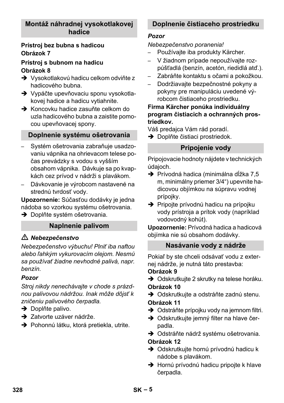 Karcher Nettoyeur haute pression HDS 8-18-4 C Classic User Manual | Page 328 / 460