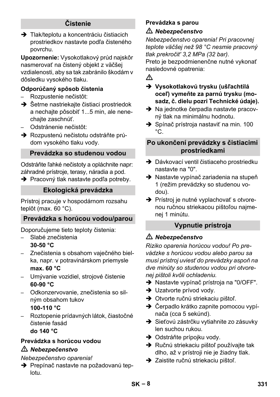 Karcher Nettoyeur haute pression HDS 8-18-4 C Classic User Manual | Page 331 / 460