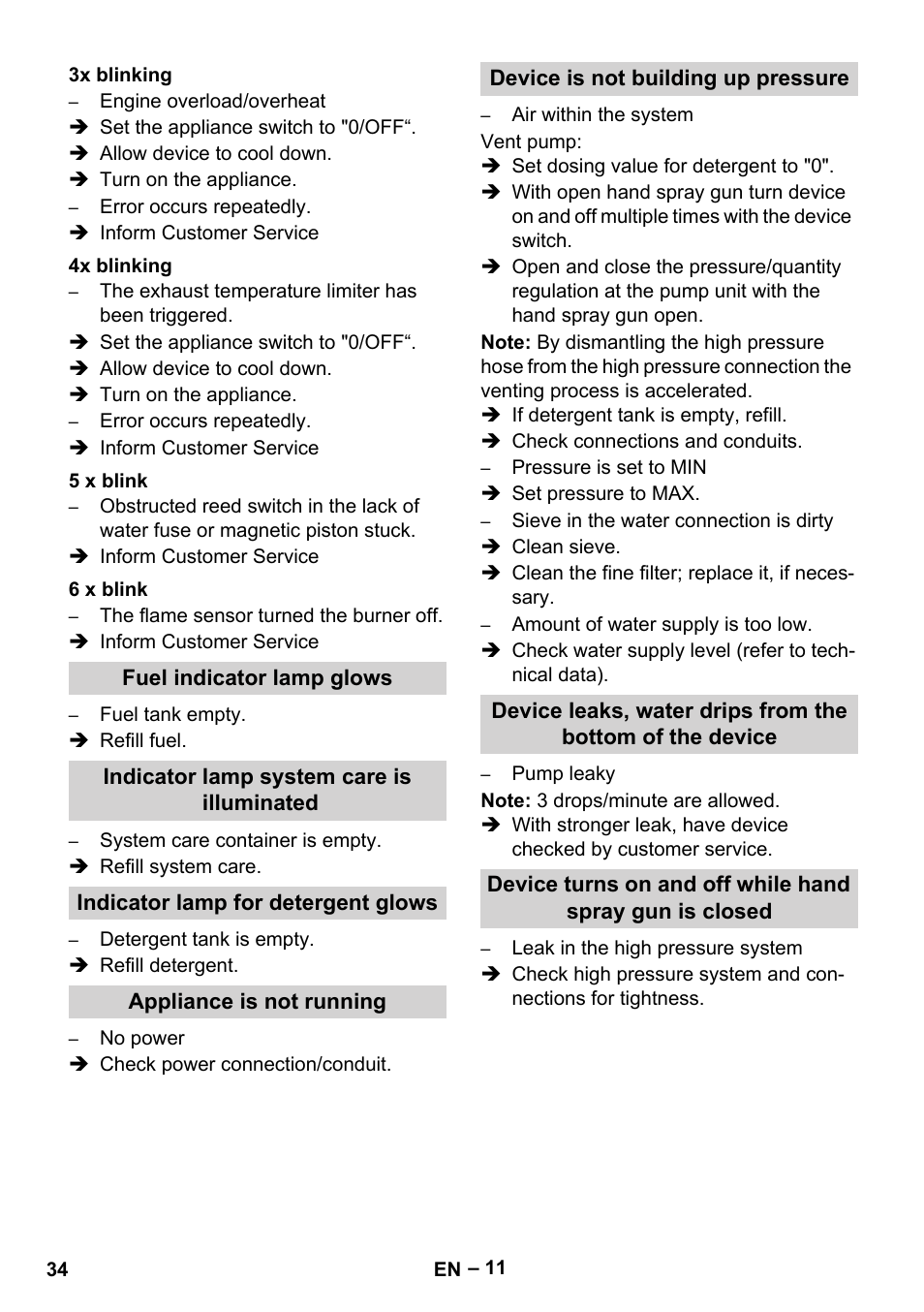 Karcher Nettoyeur haute pression HDS 8-18-4 C Classic User Manual | Page 34 / 460