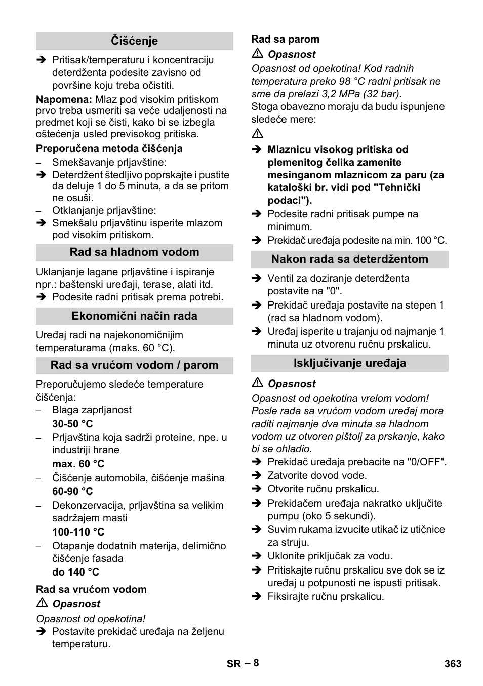 Karcher Nettoyeur haute pression HDS 8-18-4 C Classic User Manual | Page 363 / 460