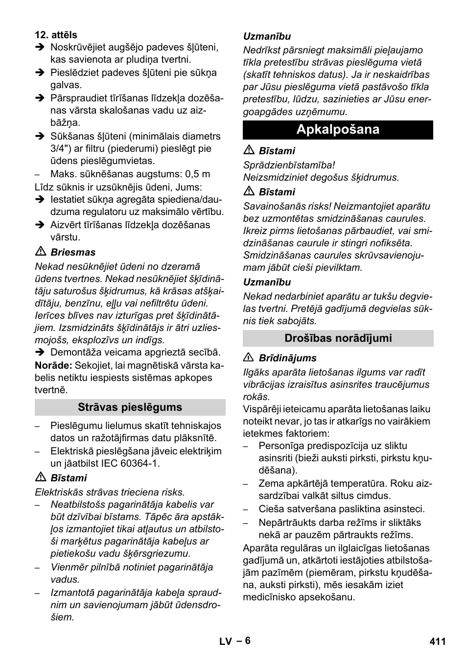 Apkalpošana | Karcher Nettoyeur haute pression HDS 8-18-4 C Classic User Manual | Page 411 / 460