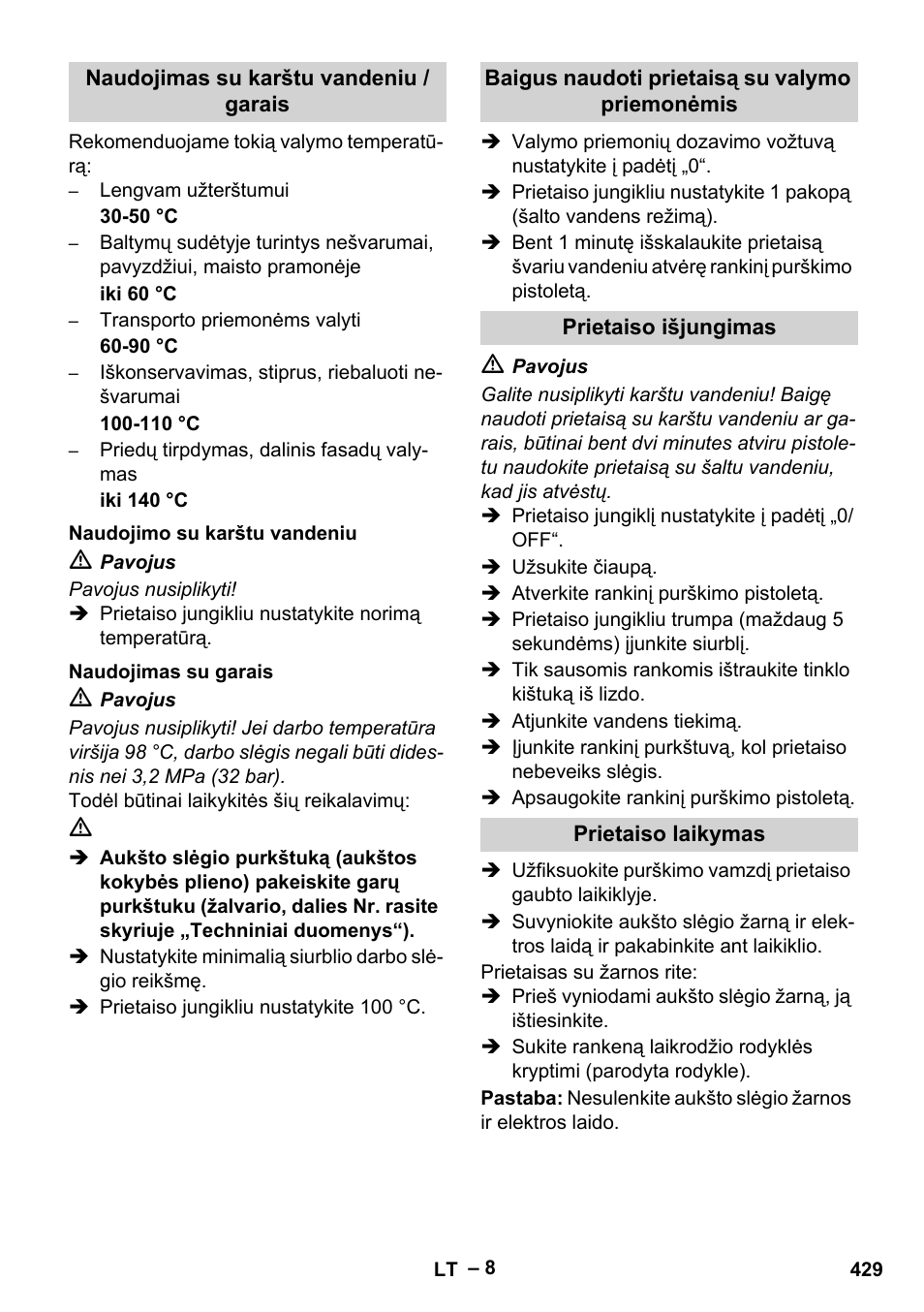Karcher Nettoyeur haute pression HDS 8-18-4 C Classic User Manual | Page 429 / 460