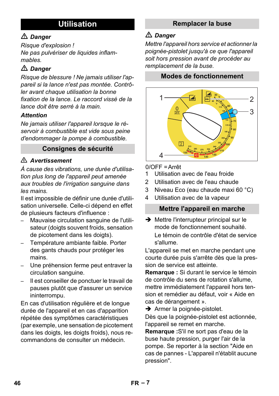 Utilisation | Karcher Nettoyeur haute pression HDS 8-18-4 C Classic User Manual | Page 46 / 460