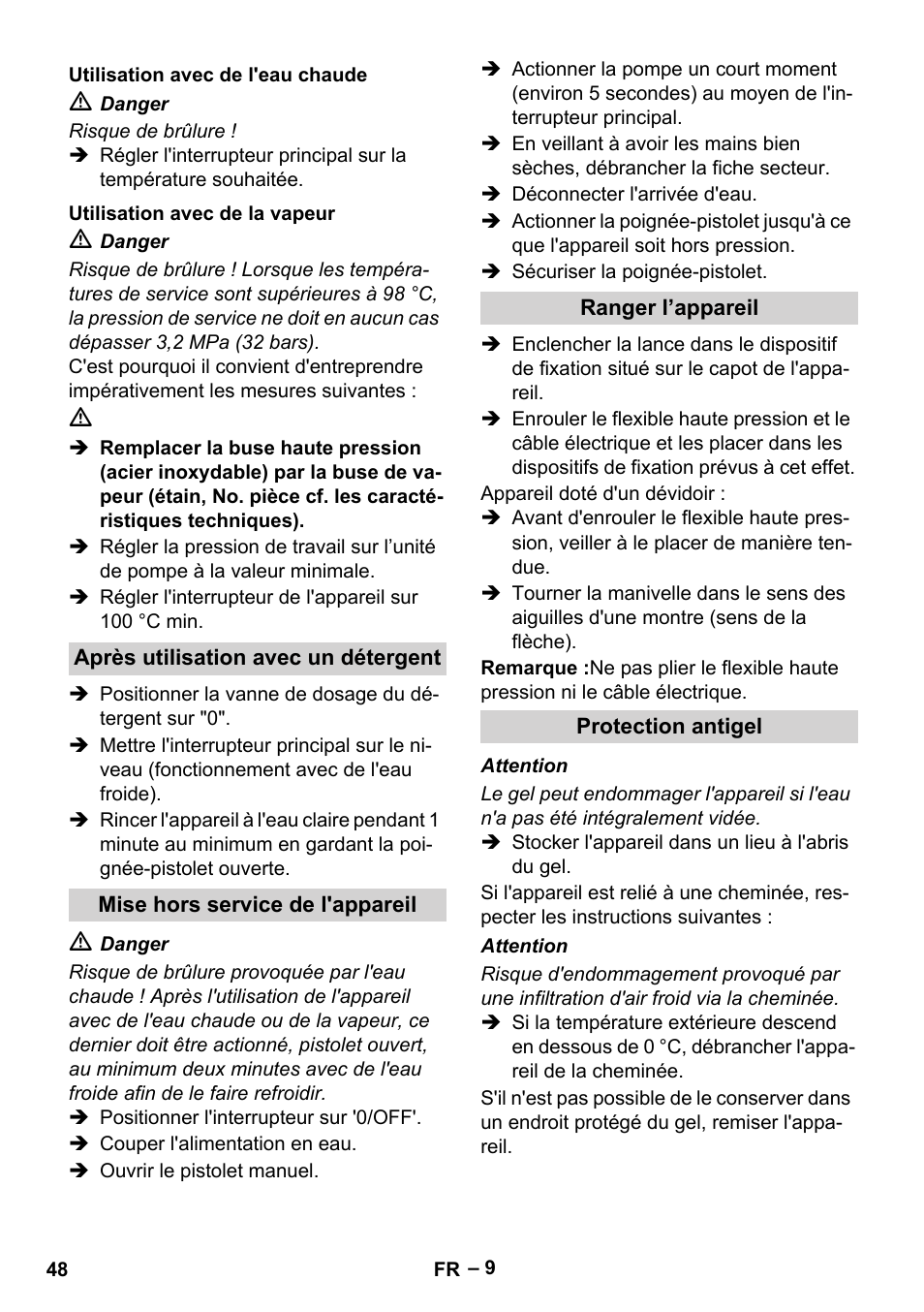 Karcher Nettoyeur haute pression HDS 8-18-4 C Classic User Manual | Page 48 / 460