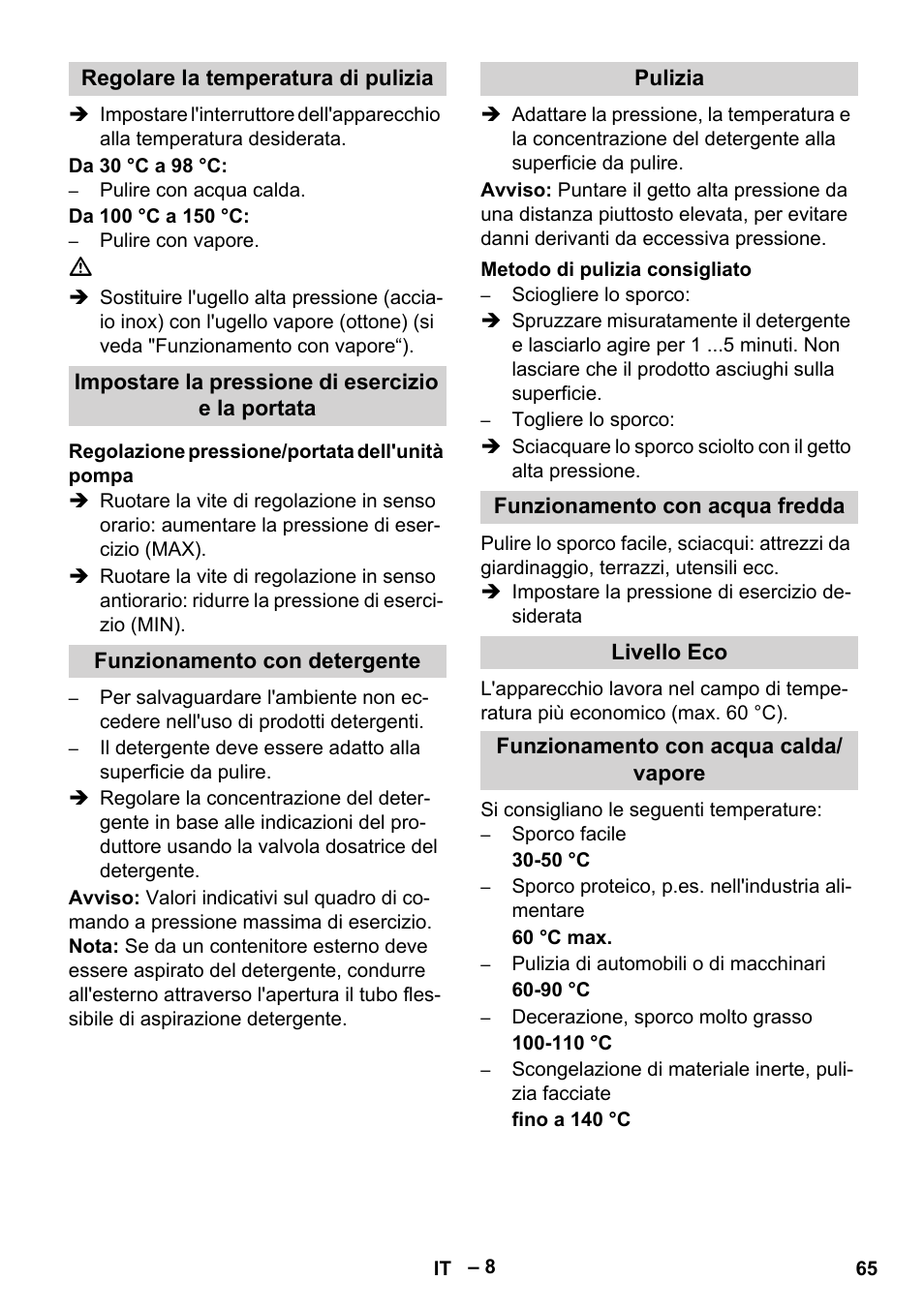 Karcher Nettoyeur haute pression HDS 8-18-4 C Classic User Manual | Page 65 / 460