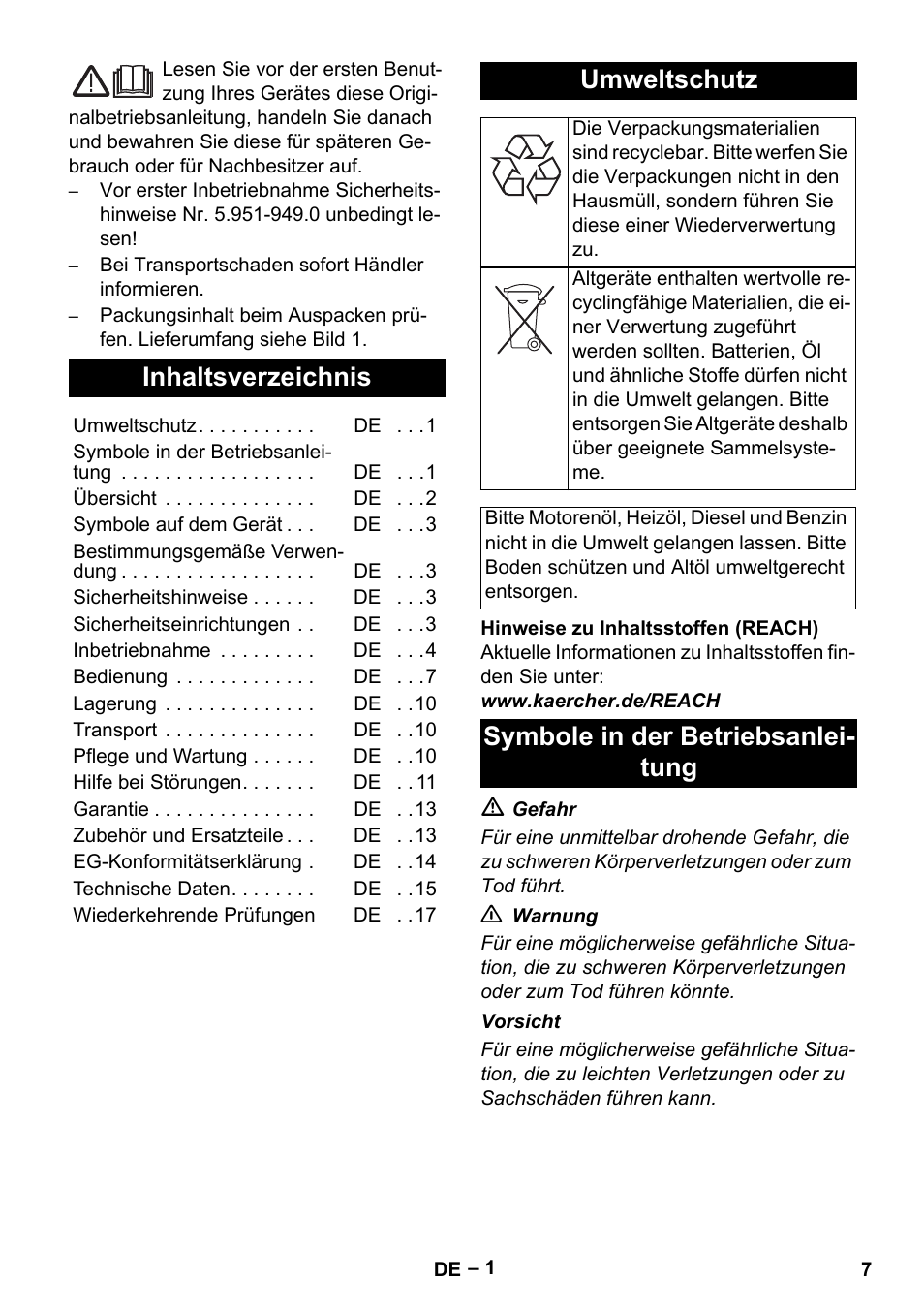 Karcher Nettoyeur haute pression HDS 8-18-4 C Classic User Manual | Page 7 / 460