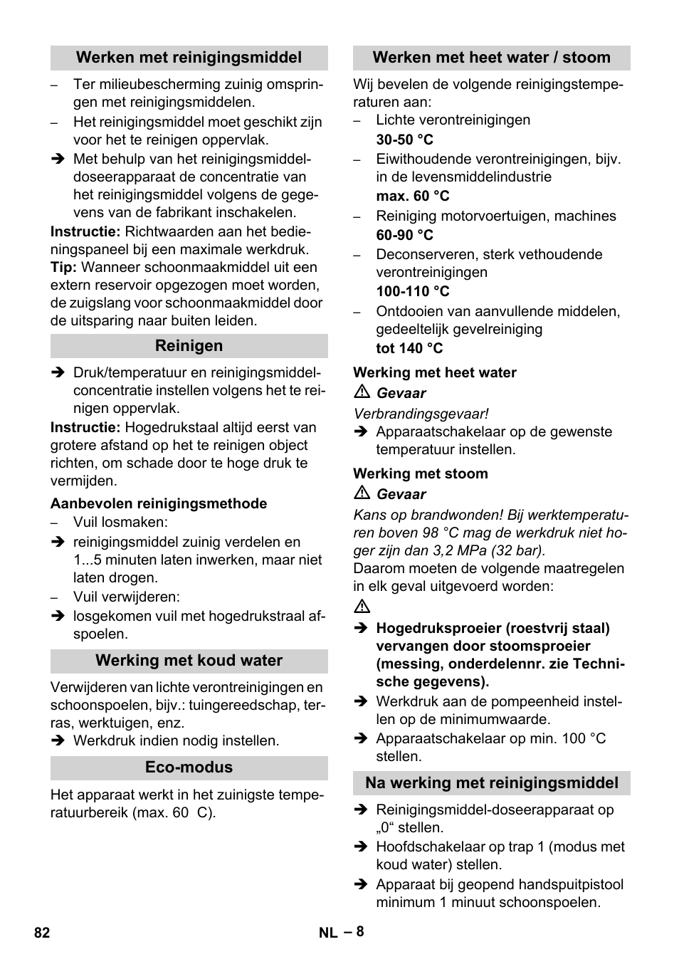 Karcher Nettoyeur haute pression HDS 8-18-4 C Classic User Manual | Page 82 / 460
