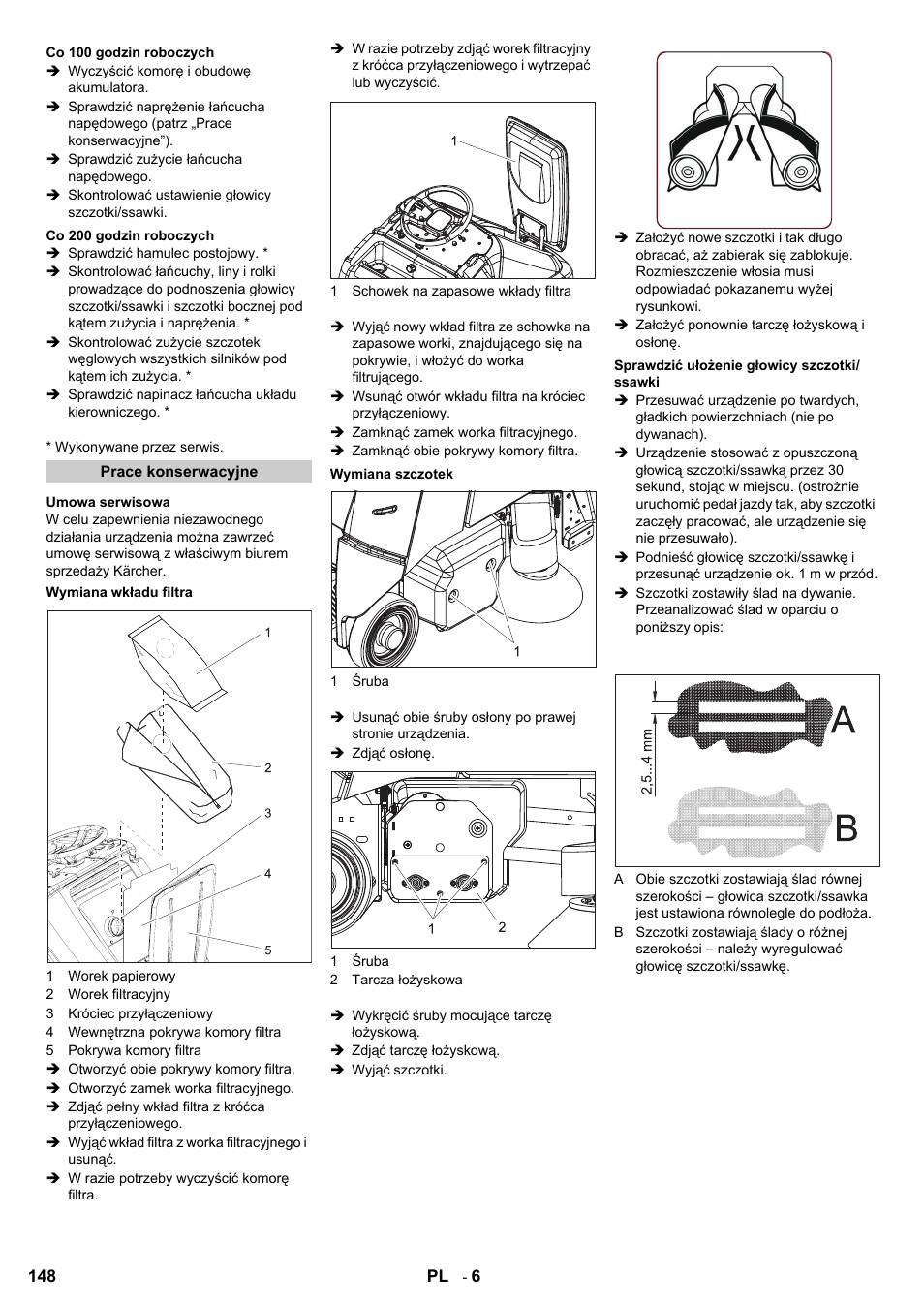 Karcher Aspiro-brosseur CV 85-2 RS User Manual | Page 148 / 228