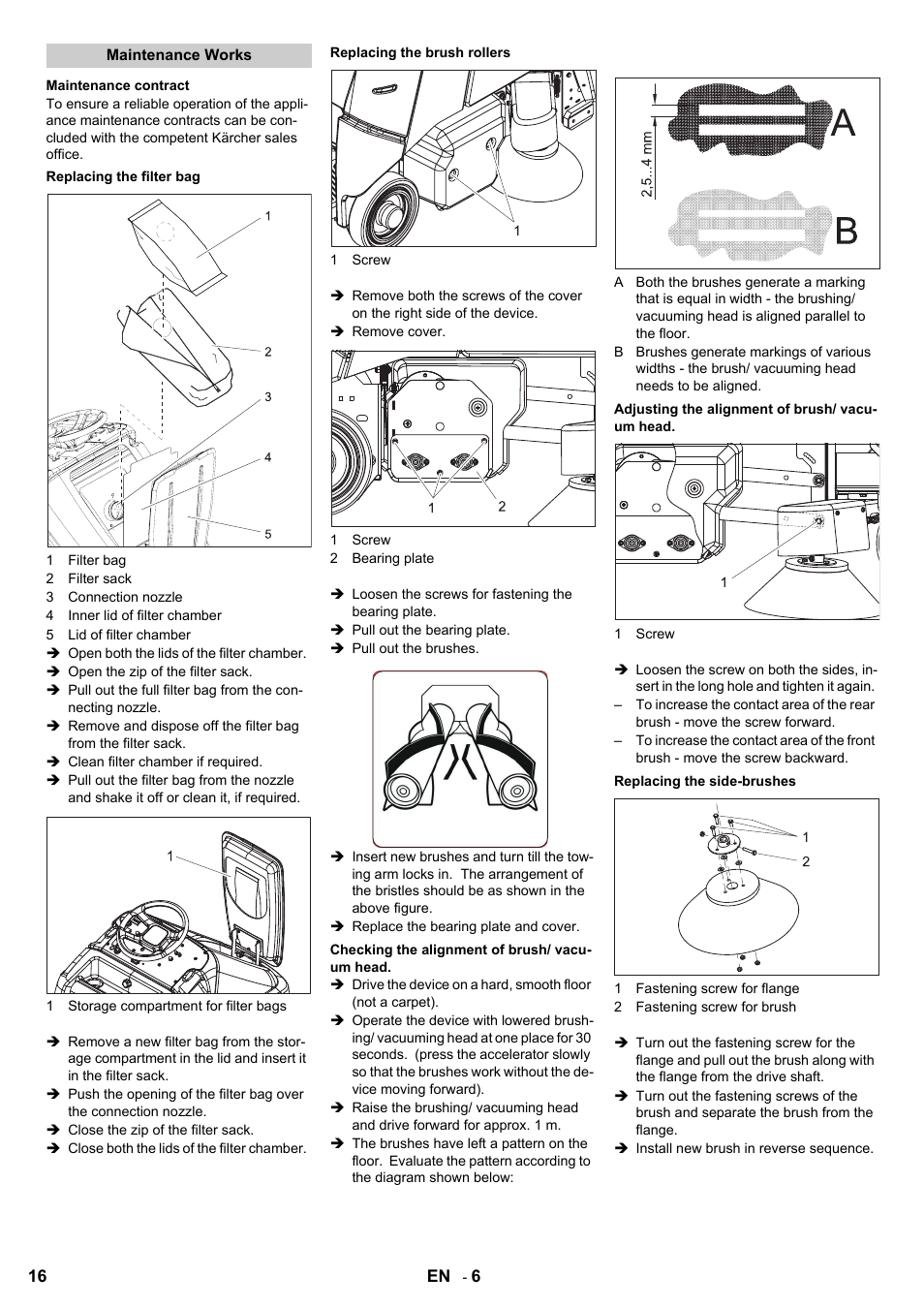 Karcher Aspiro-brosseur CV 85-2 RS User Manual | Page 16 / 228