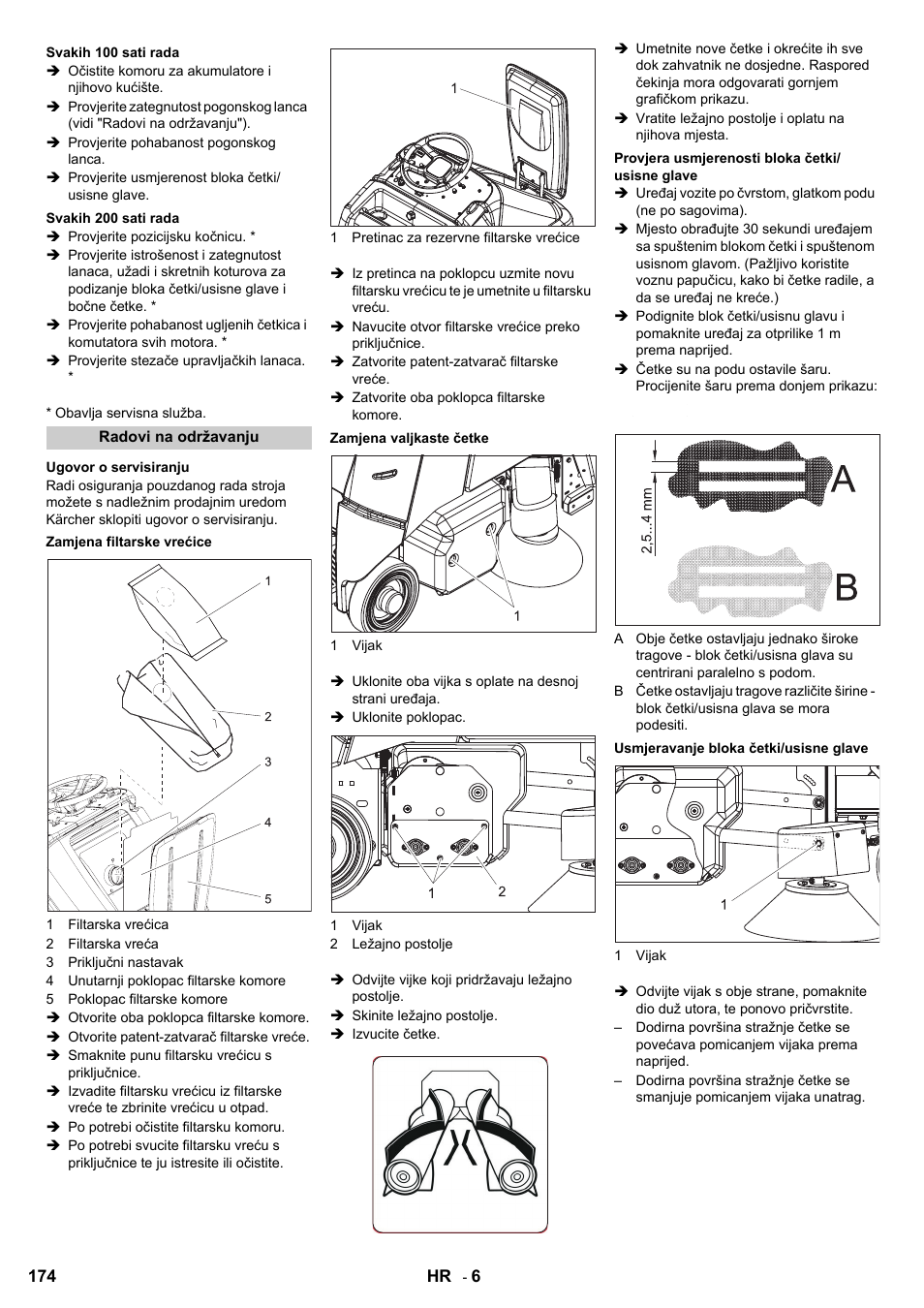 Karcher Aspiro-brosseur CV 85-2 RS User Manual | Page 174 / 228