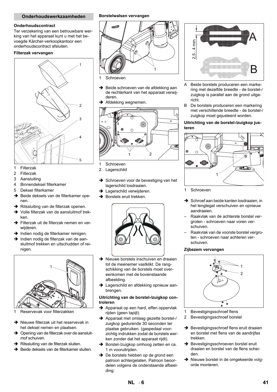 Karcher Aspiro-brosseur CV 85-2 RS User Manual | Page 41 / 228