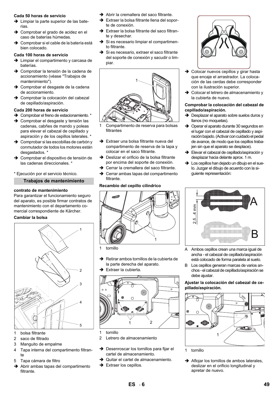 Karcher Aspiro-brosseur CV 85-2 RS User Manual | Page 49 / 228