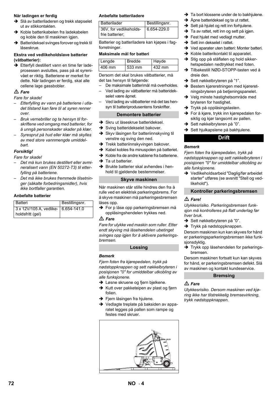 Drift | Karcher Aspiro-brosseur CV 85-2 RS User Manual | Page 72 / 228