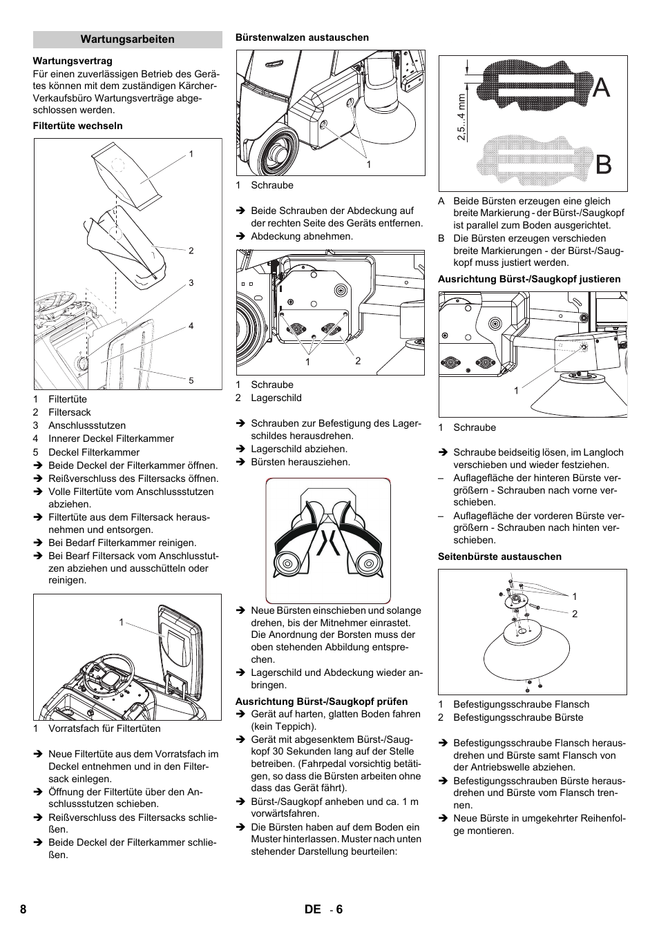 Karcher Aspiro-brosseur CV 85-2 RS User Manual | Page 8 / 228