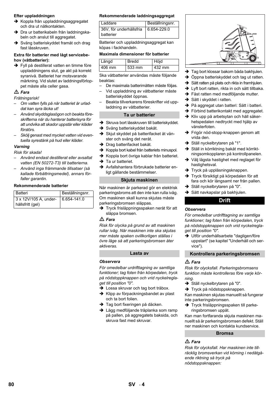 Drift | Karcher Aspiro-brosseur CV 85-2 RS User Manual | Page 80 / 228