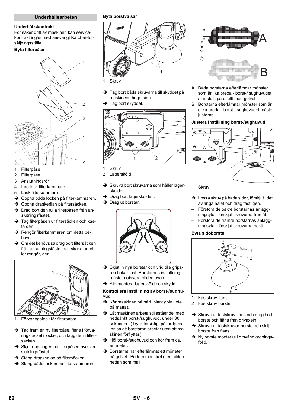 Karcher Aspiro-brosseur CV 85-2 RS User Manual | Page 82 / 228