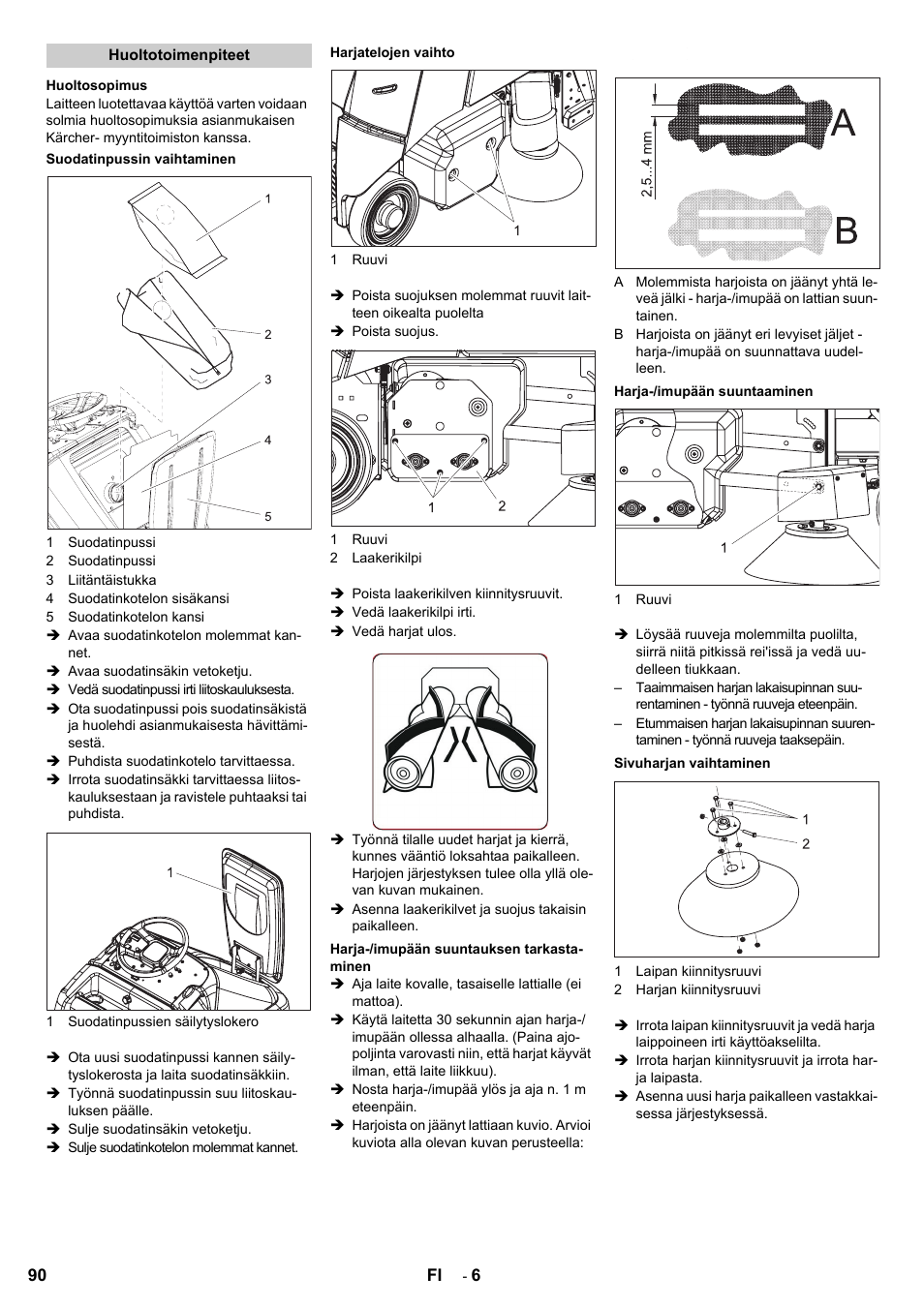 Karcher Aspiro-brosseur CV 85-2 RS User Manual | Page 90 / 228