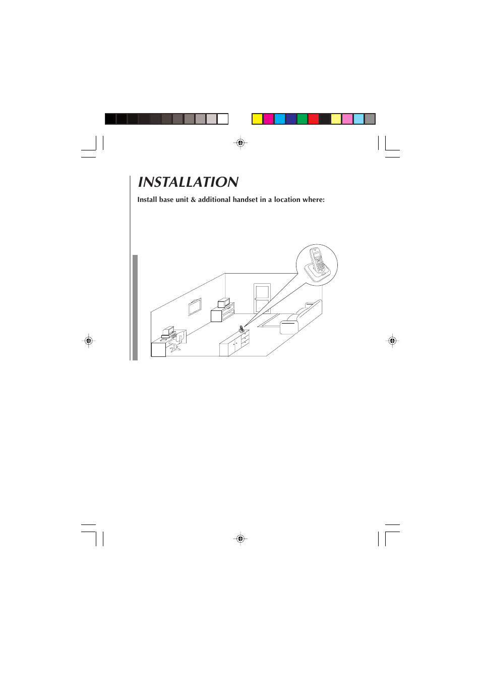 Installation | Audiovox Dual Handset Cordless Phone User Manual | Page 10 / 26