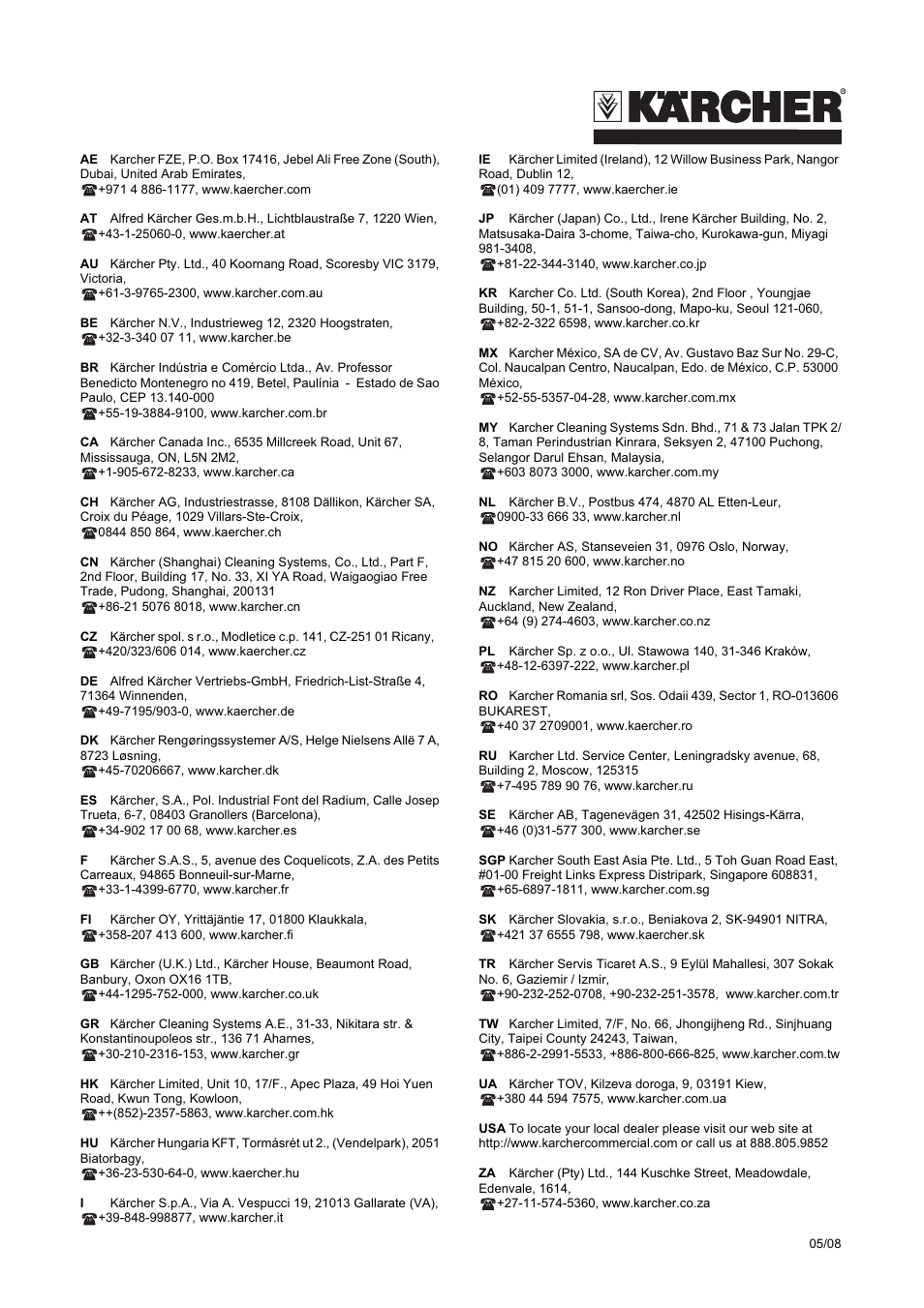 Karcher Installation de potabilisation d’eau WPC 2500 SW User Manual | Page 36 / 36