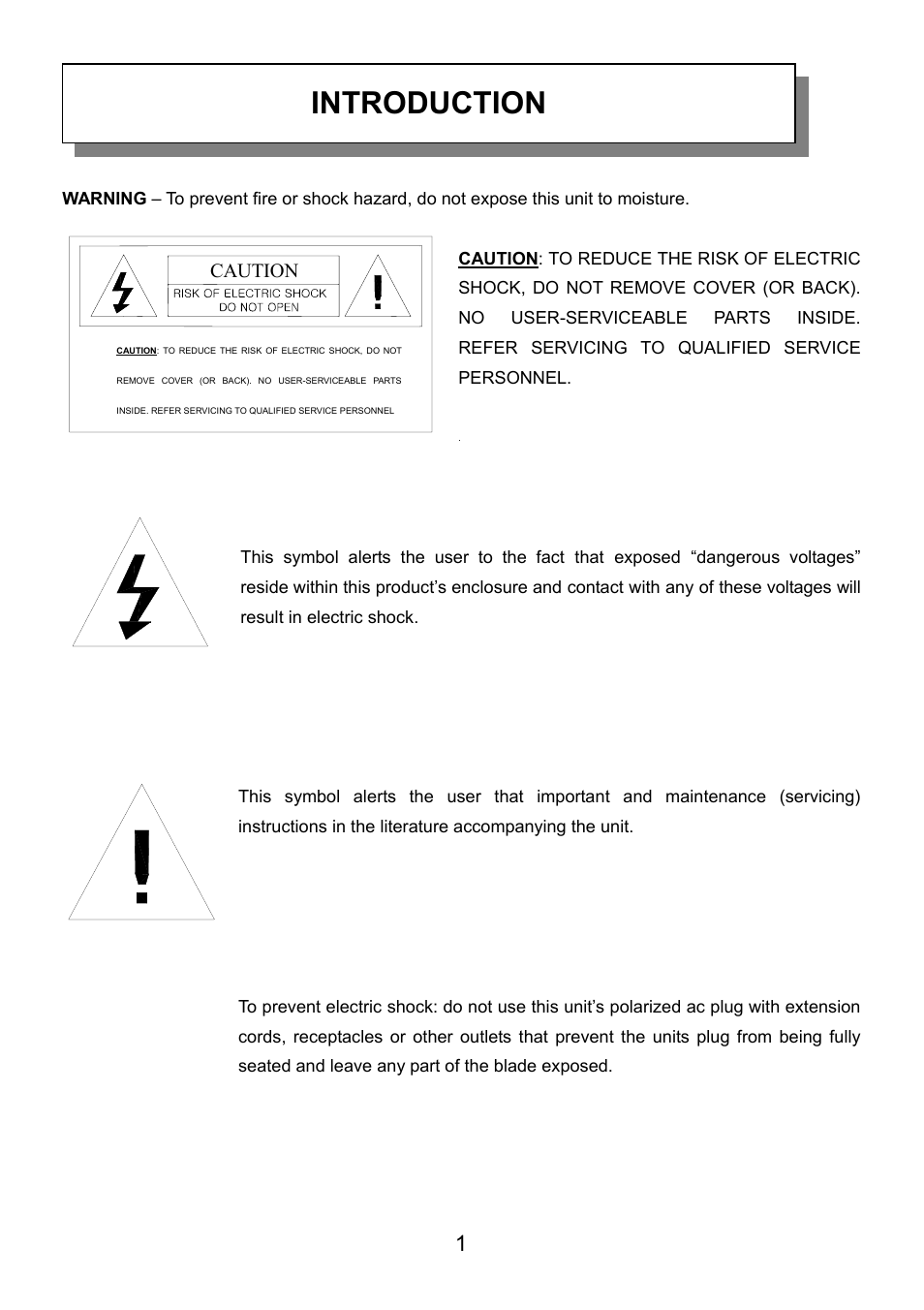Introduction | Audiovox VE720 User Manual | Page 2 / 33