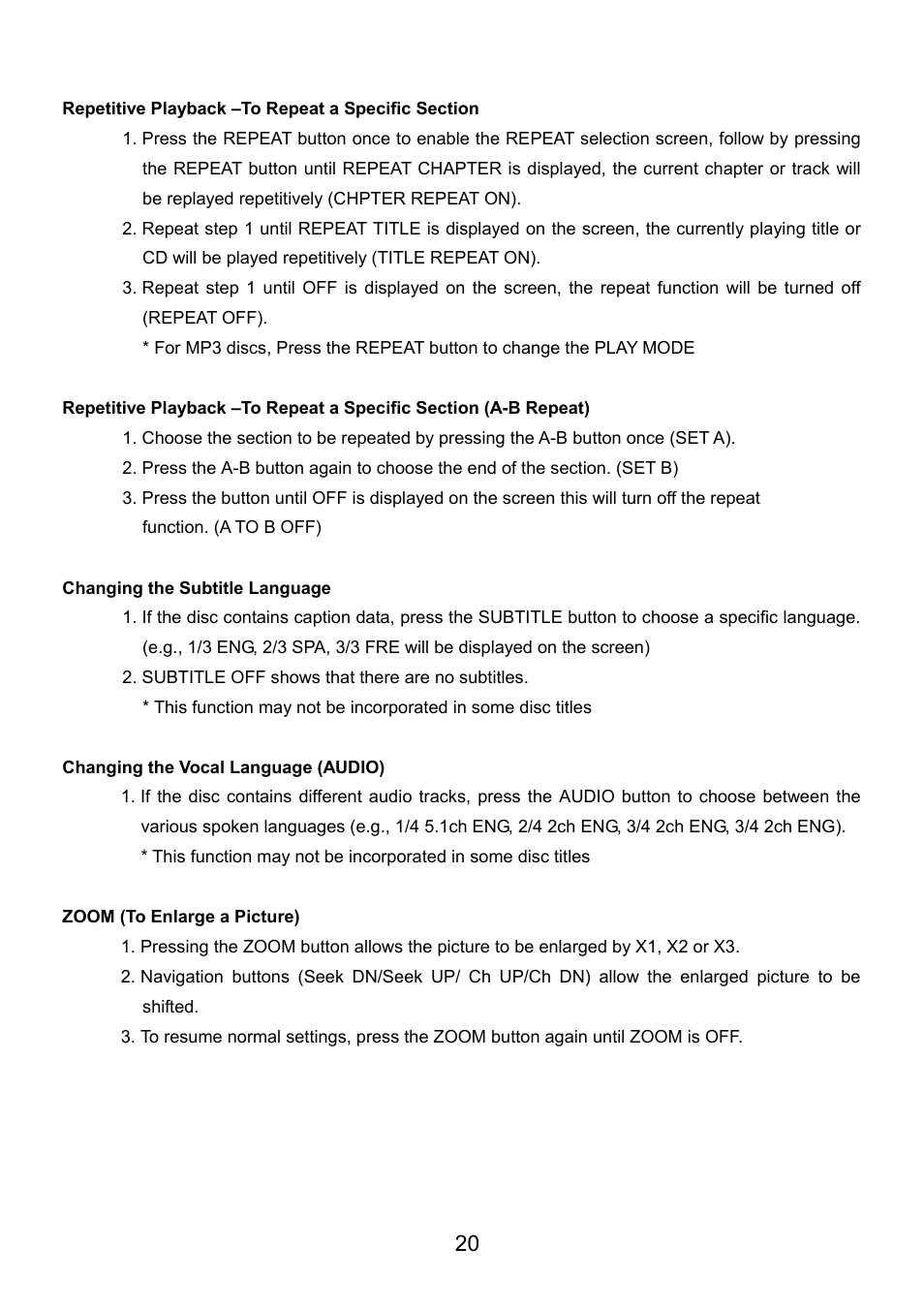 Audiovox VE720 User Manual | Page 21 / 33