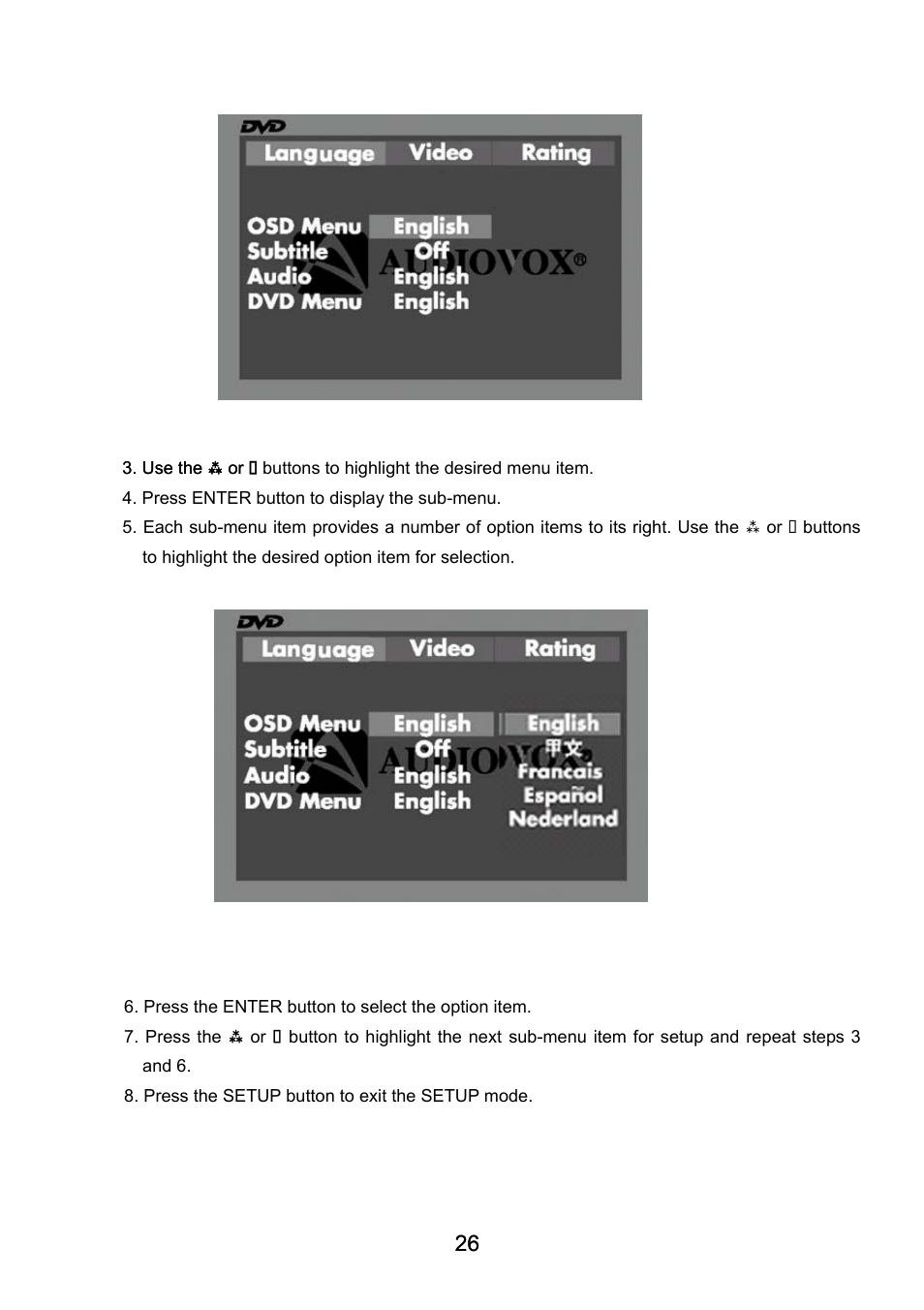 Audiovox VE720 User Manual | Page 27 / 33