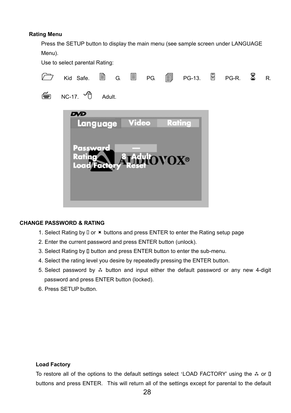 Audiovox VE720 User Manual | Page 29 / 33