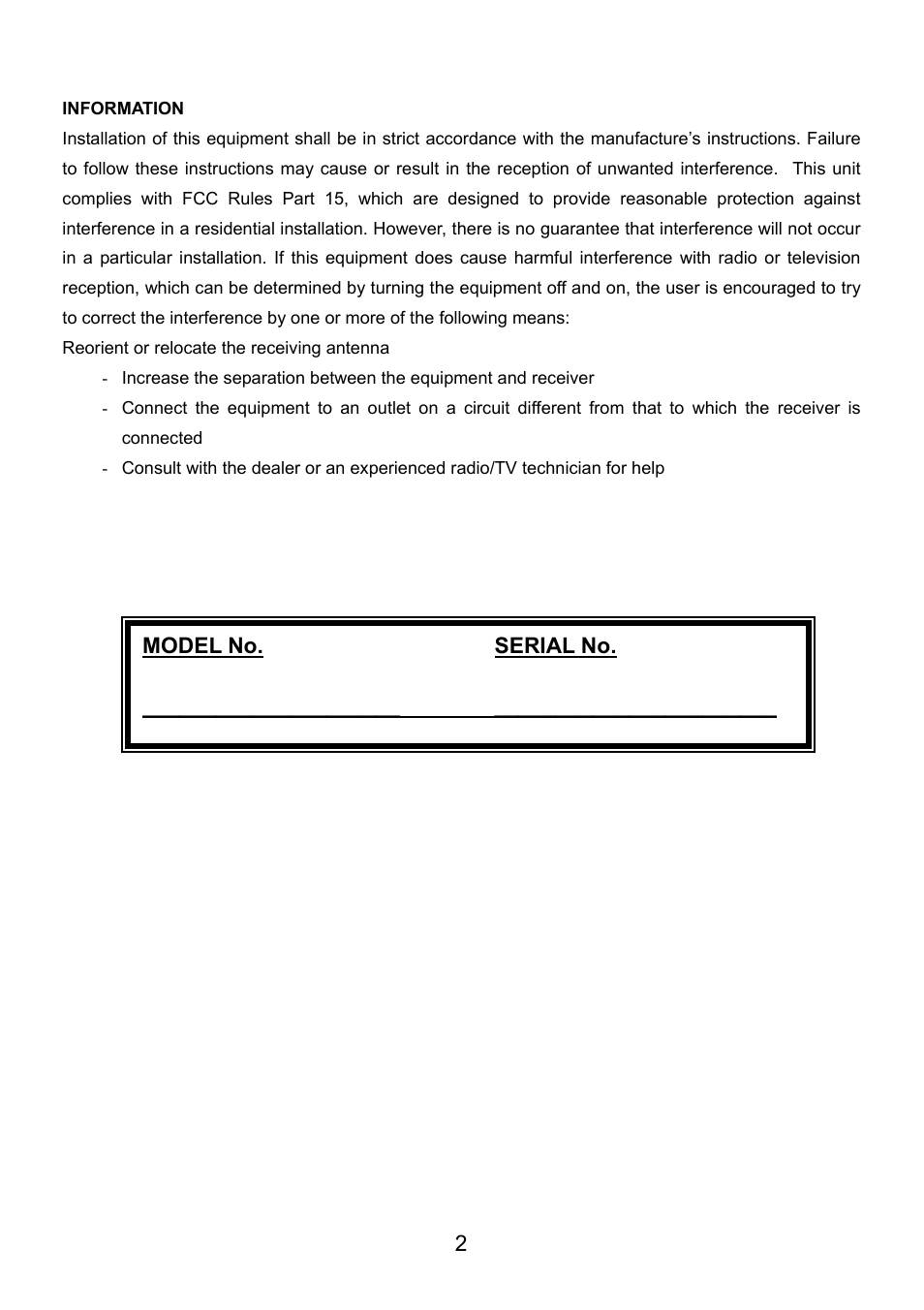 Audiovox VE720 User Manual | Page 3 / 33