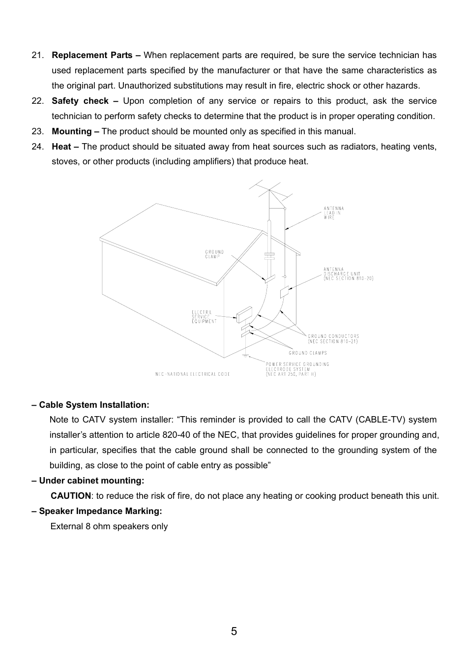 Audiovox VE720 User Manual | Page 6 / 33