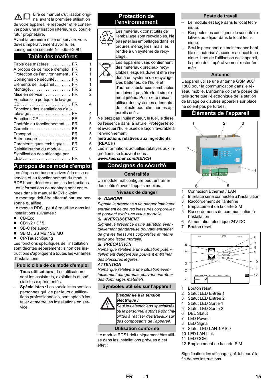 Karcher Armoire de lavage SB MB 5-10 User Manual | Page 15 / 96