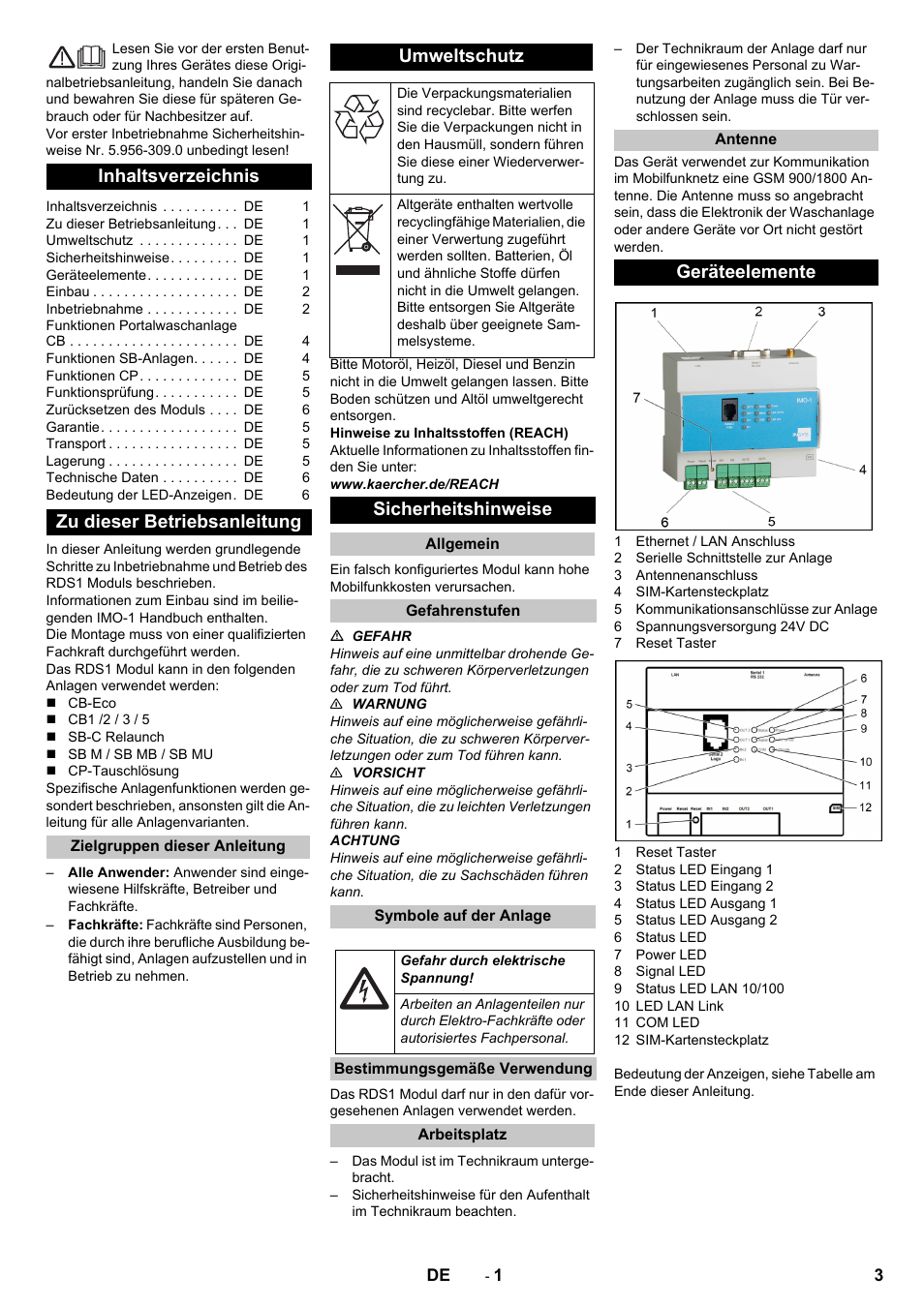 Karcher Armoire de lavage SB MB 5-10 User Manual | Page 3 / 96