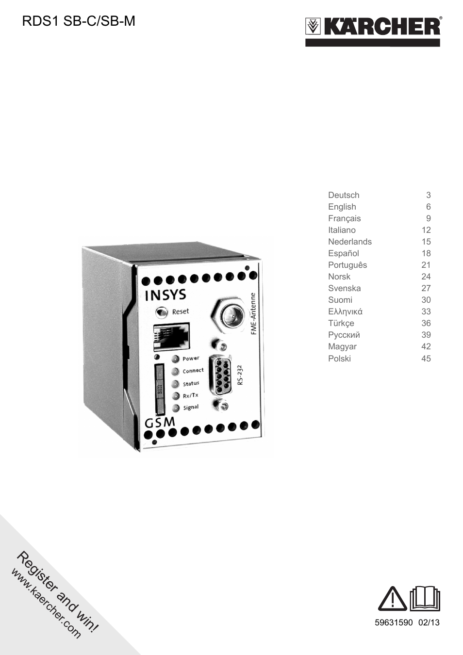 Karcher Armoire de lavage SB MB 5-10 User Manual | 48 pages