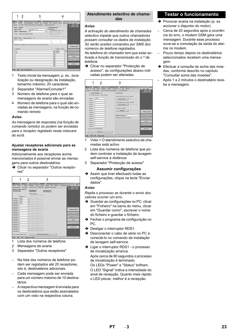 Testar o funcionamento | Karcher Armoire de lavage SB MB 5-10 User Manual | Page 23 / 48