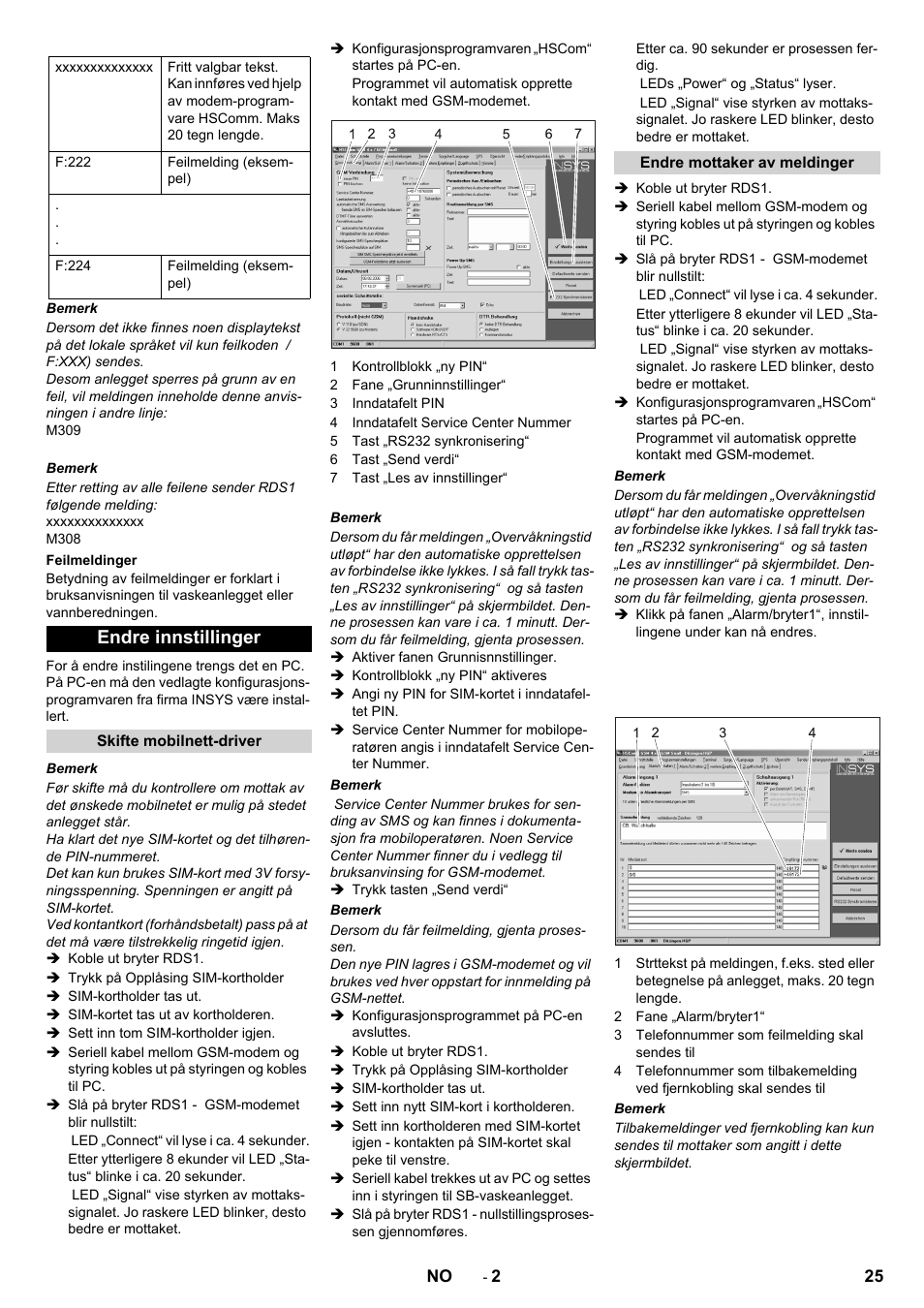 Endre innstillinger | Karcher Armoire de lavage SB MB 5-10 User Manual | Page 25 / 48