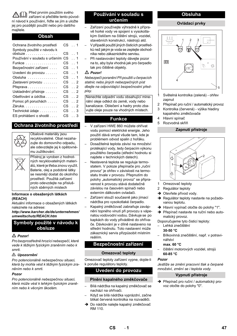 Karcher Générateur d’eau chaude HWE 860 User Manual | Page 47 / 72